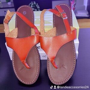 Women's Orange Sandals